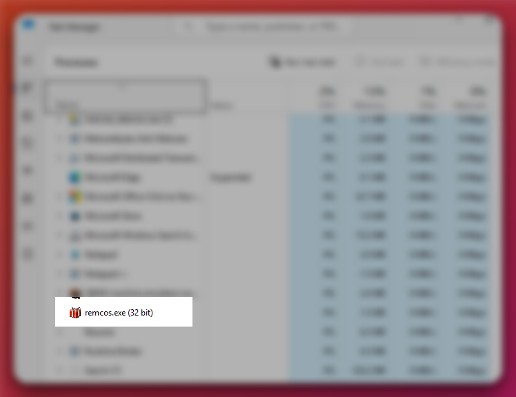 persists as remcos.exe