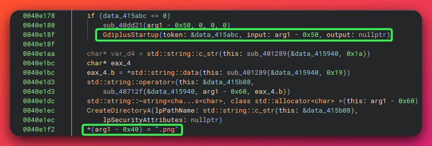 screenshot GDI windows call