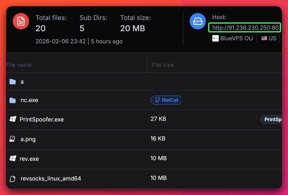 Hunt.io Open Directory